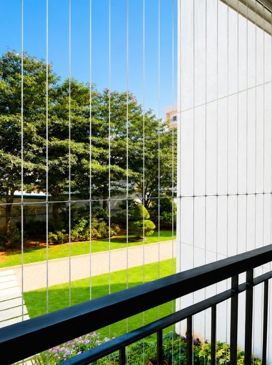 Bhagavan Enterprises invisible grill installation for balcony in Bangalore
